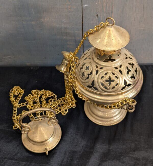 Heavy Brass Gothic Styled Thurible