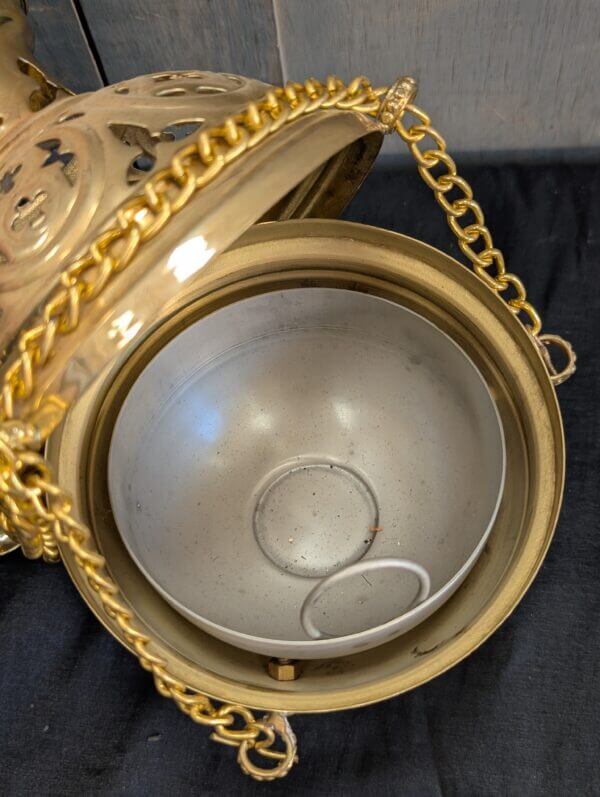 Heavy Brass Gothic Styled Thurible
