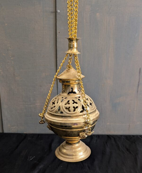 Heavy Brass Gothic Styled Thurible