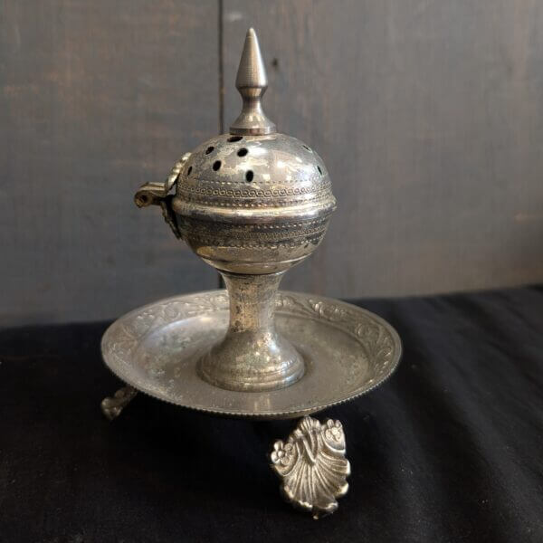 Vintage Eastern Orthodox Style Table Censer Incense Burner