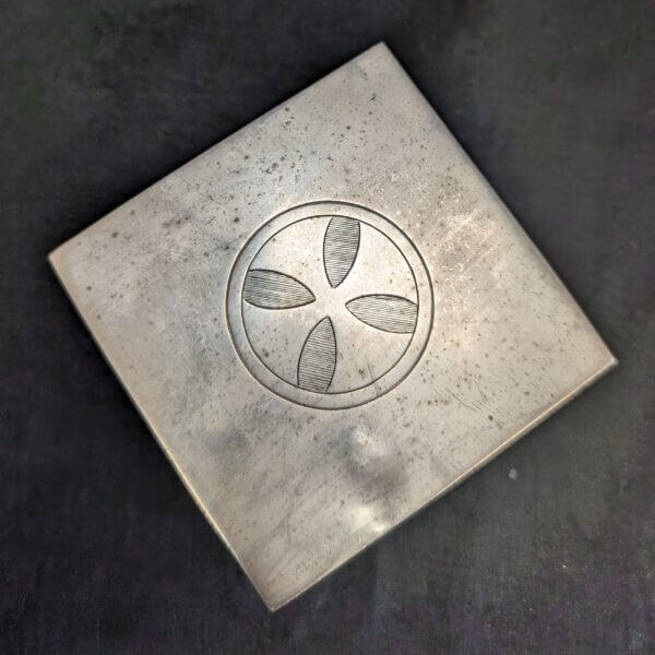 Vintage 1950's Silver Plate Communion Wafer Box