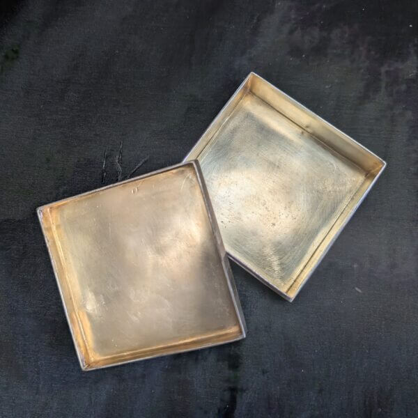 Vintage 1950's Silver Plate Communion Wafer Box