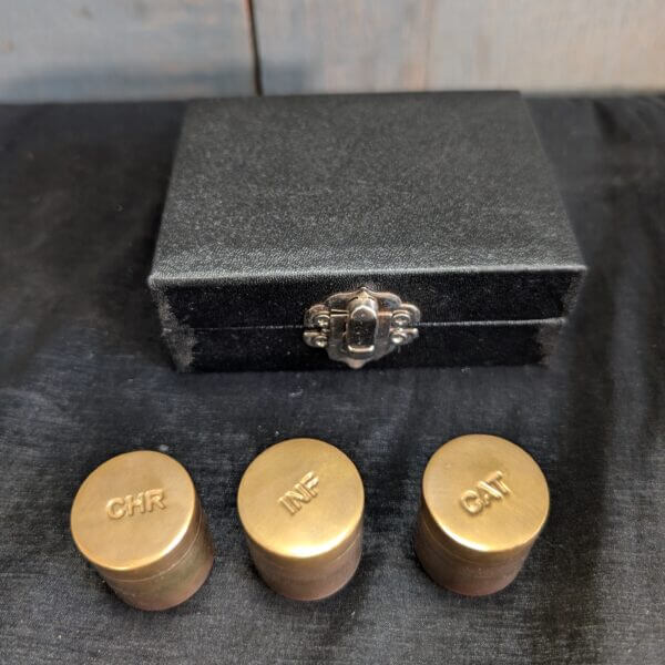 Boxed Travelling Communion Set with Three Holy Oil Stocks