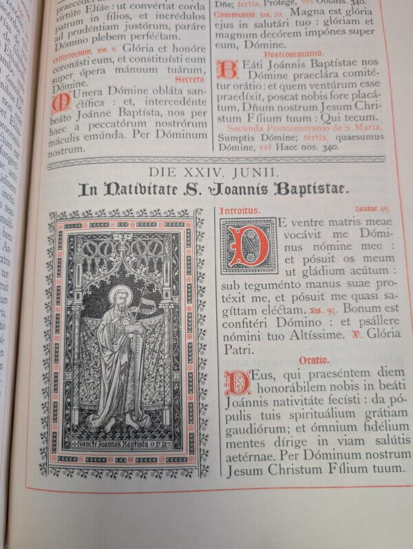 Roman Missal Altar Latin Mass Leather Bound 1894