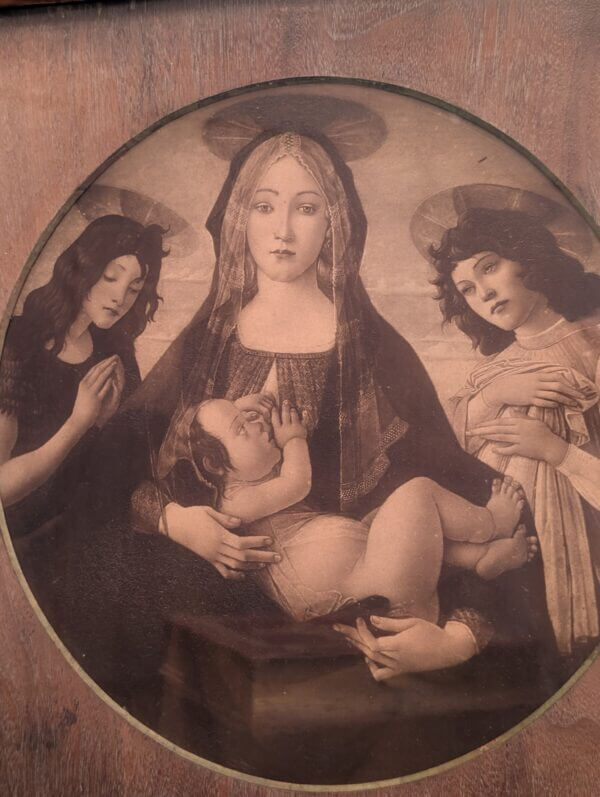1897 Botticelli's Virgin Child with St John & Angel