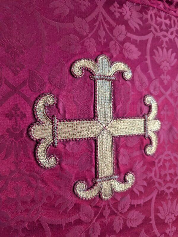 Antique Red and Gold Lectern Fall from St Stephen's Mission Church Cumbria