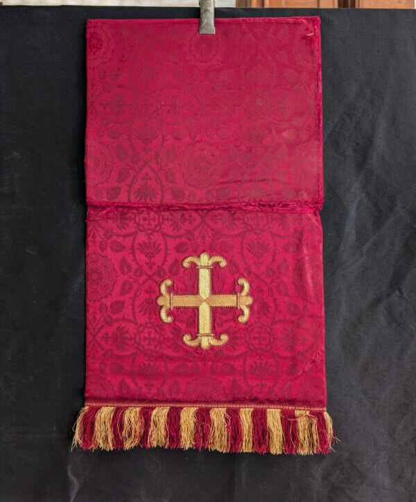 Antique Red and Gold Lectern Fall from St Stephen's Mission Church Cumbria