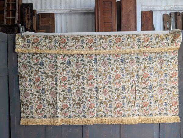 Intricate Jacquard Fabric Altar Frontal 'Flowers & Creatures'