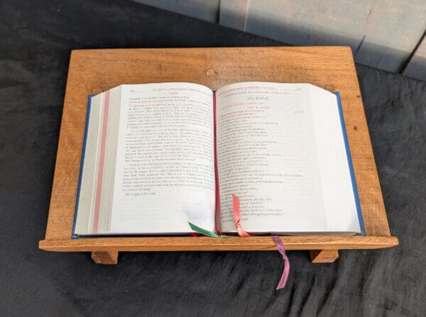 Good Quality Very Solid Oak Table Missal Book Stand