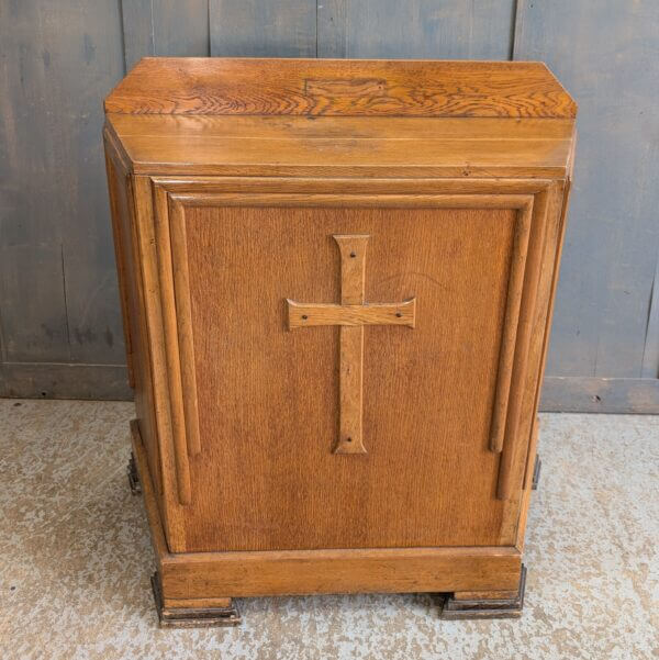 Small Oak Faced Altar Communion Table from St Andrews, New Brighton