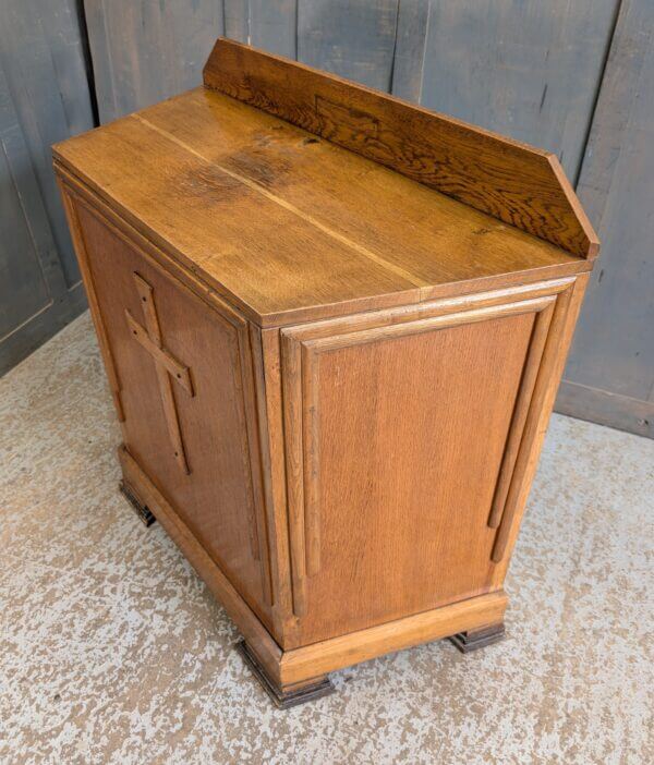 Small Oak Faced Altar Communion Table from St Andrews, New Brighton