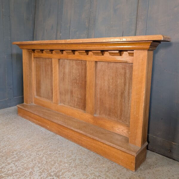 Small Mid Century Oak Reredos Panel BEDHEAD