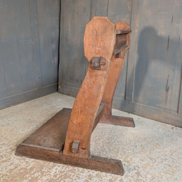 1920's Vintage Oak 'Sleigh' Prayer Desk Prie Dieu