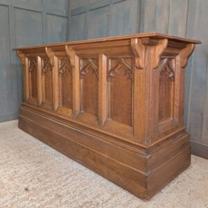 Good Quality 1920's Vintage Oak Gothic Church Altar
