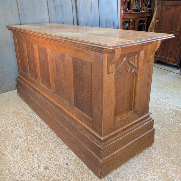 Good Quality 1920's Vintage Oak Gothic Church Altar