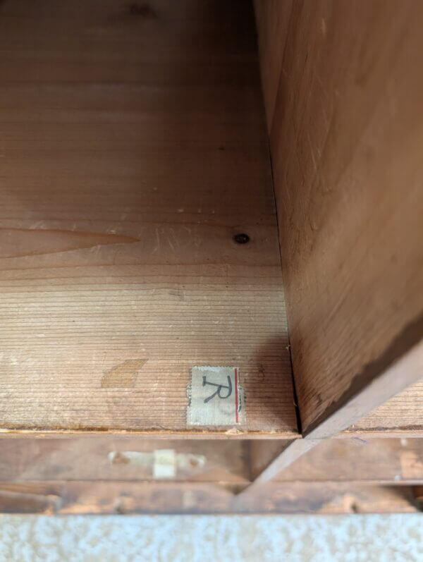 Victorian Pine Pigeon Box Storage previously for Sheet Music