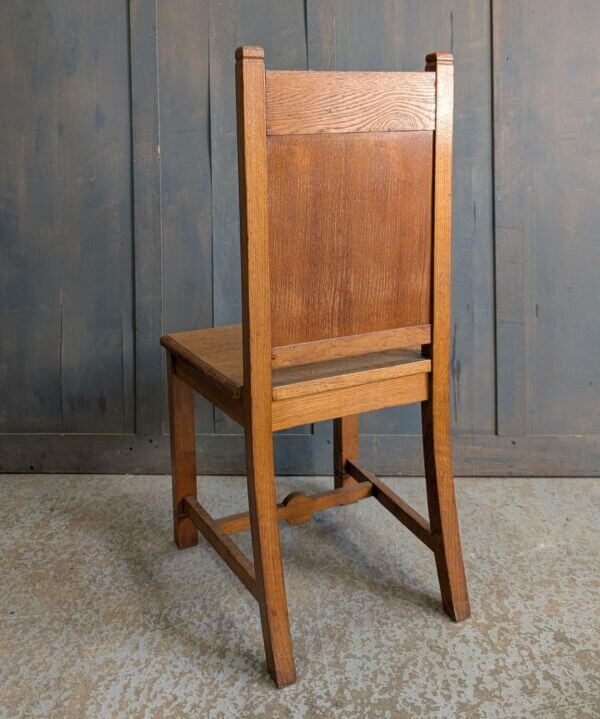 Classic Mid-Century Oak IHS Clergy Chair from St Stephen's Liverpool