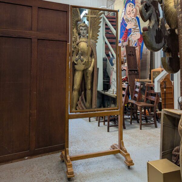 Priest's Vintage Full Length Peer Mirror for Checking Whole Body