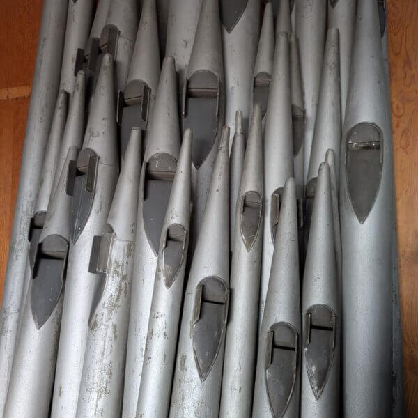 Set of 25 Organ Pipes from the Old Church Organ at St John’s Fulwell
