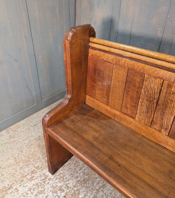 Tall Ended Solid Oak Vintage Church Chapel Pew Benches from Bristol