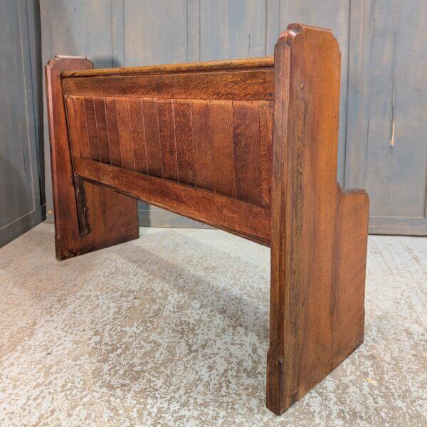 Tall Ended Solid Oak Vintage Church Chapel Pew Benches from Bristol