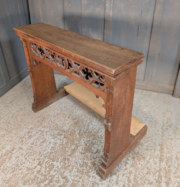 Large Ornate Oak Vintage Prayer Desk Prie Dieu