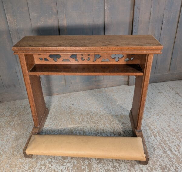 Large Ornate Oak Vintage Prayer Desk Prie Dieu