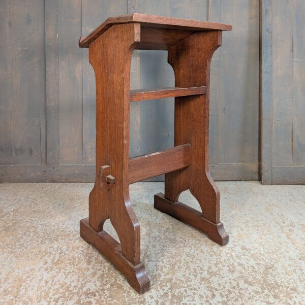Medium Size Mid Century Oak Prie Dieu Prayer Desk