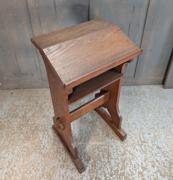 Medium Size Mid Century Oak Prie Dieu Prayer Desk