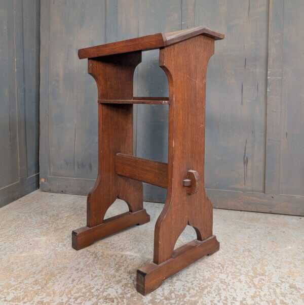 Medium Size Mid Century Oak Prie Dieu Prayer Desk