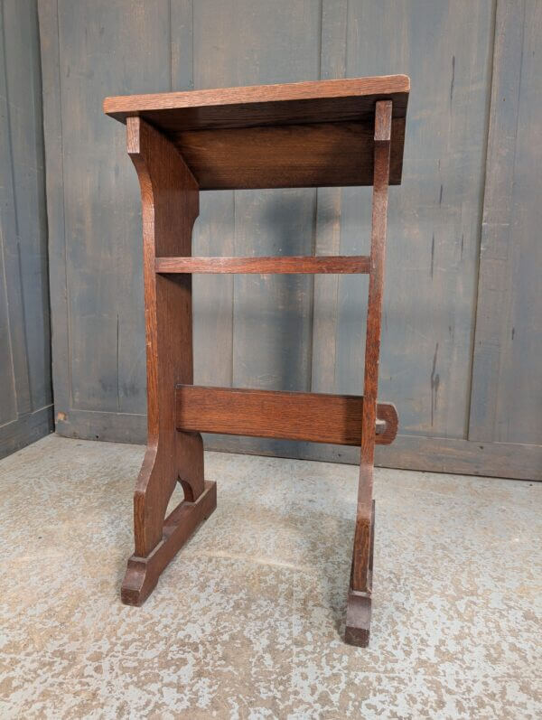 Medium Size Mid Century Oak Prie Dieu Prayer Desk