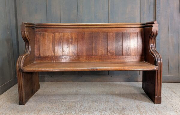1876 Heavy Oak Church Choir Pews Benches from St Mary’s Ely