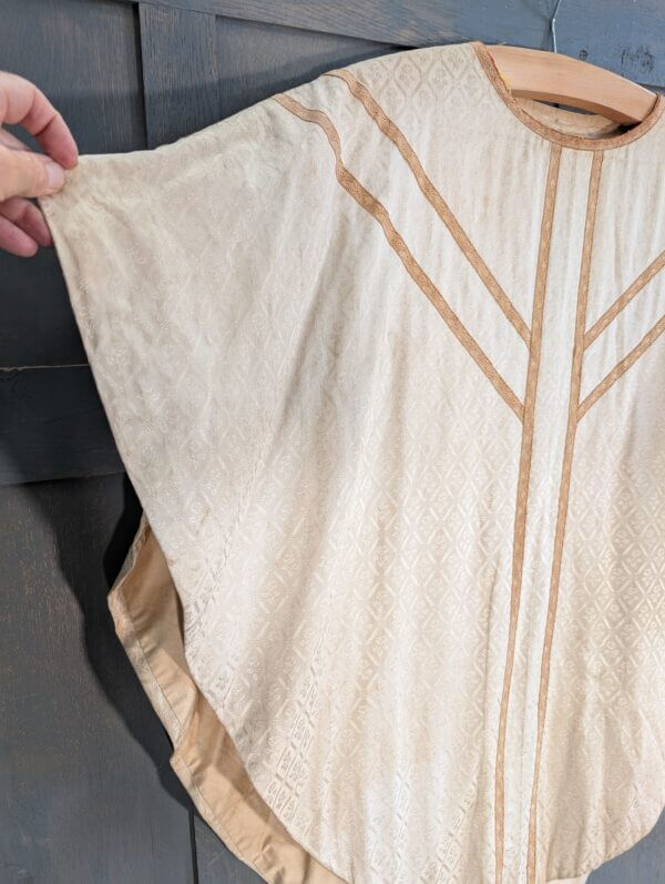 1930's Vintage Ivory Van Heems Chasuble Project