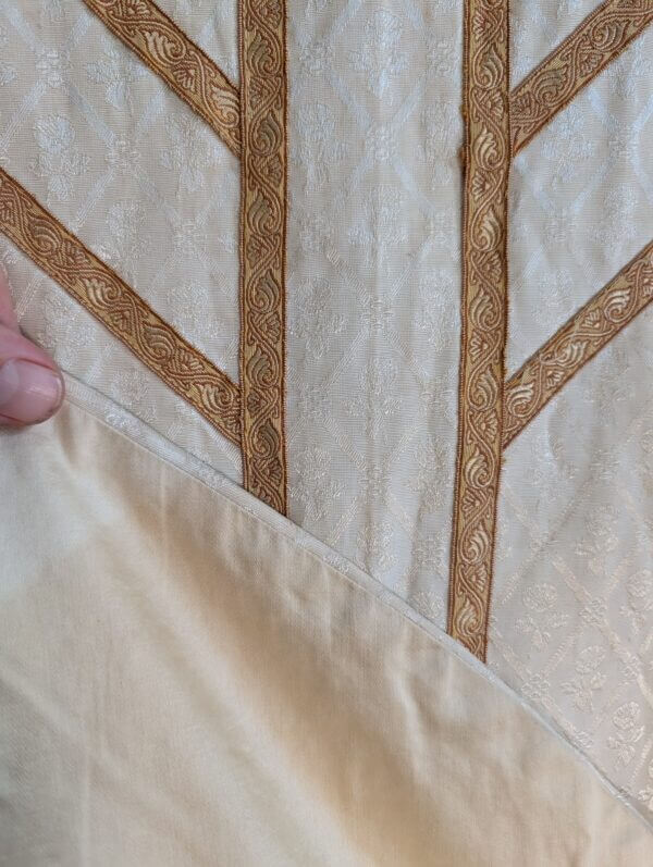 1930's Vintage Ivory Van Heems Chasuble Project