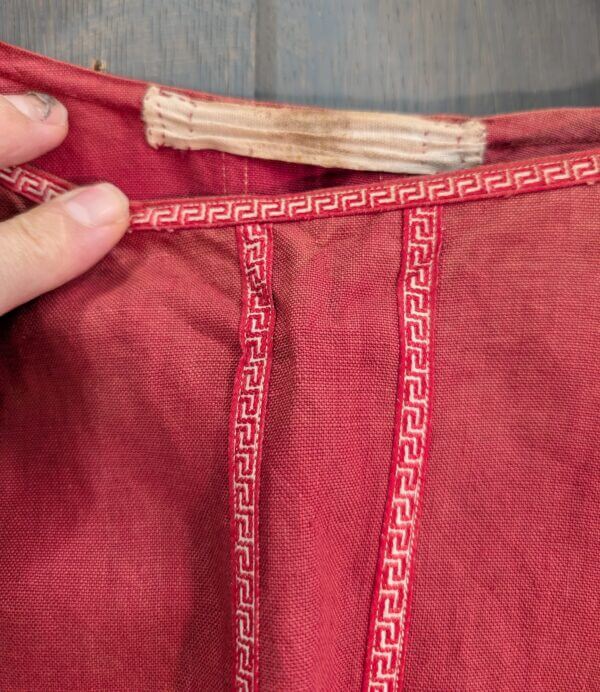 Seriously Faded 1940's Vintage Red Cotton Chasuble