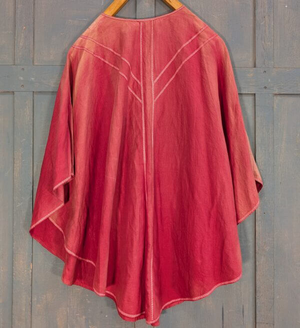 Seriously Faded 1940's Vintage Red Cotton Chasuble