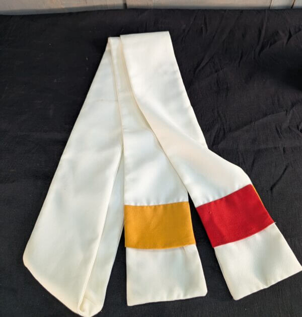 Reversible Yellow or Red Chasuble with Red & Gold Orphreys & Stole