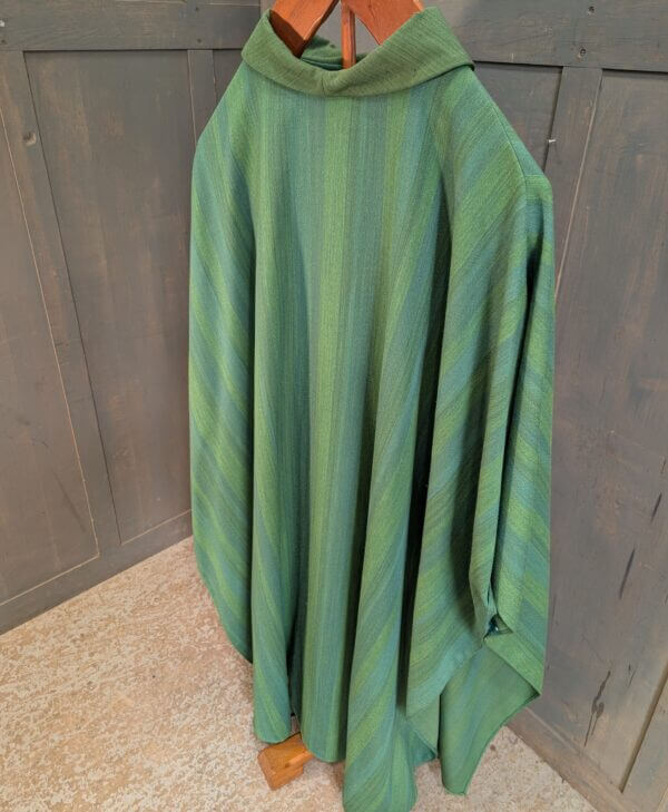 Interesting North American Late 20th Century Green Chasuble