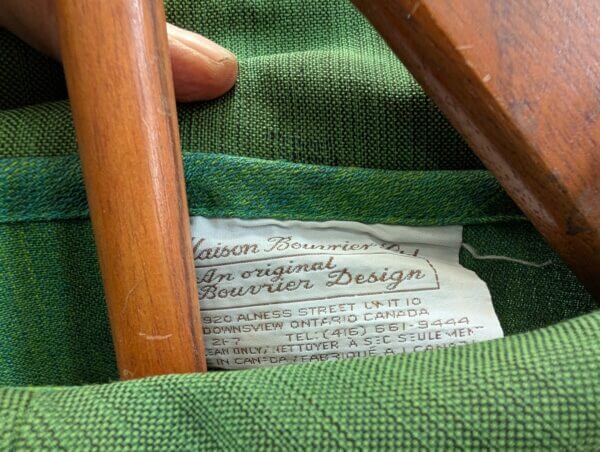 Interesting North American Late 20th Century Green Chasuble