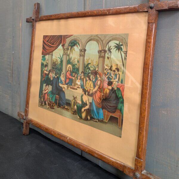 Italian 19th Century Chromolithograph of Jesus with the Mothers