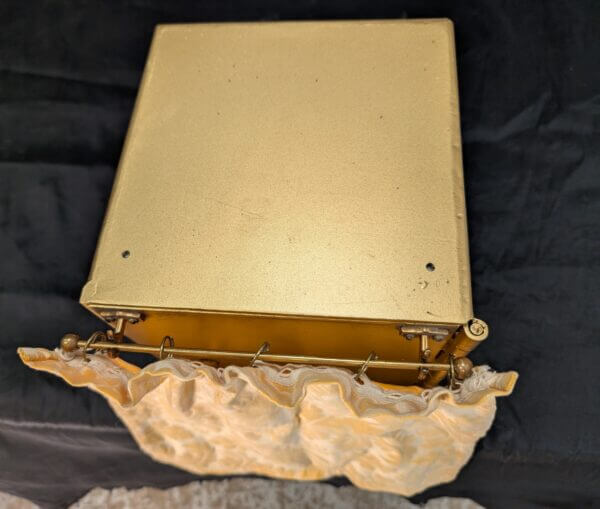 Small Gold Painted Steel Church Tabernacle with Key