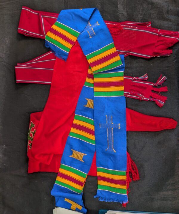 Four Colourful African Preaching Stoles