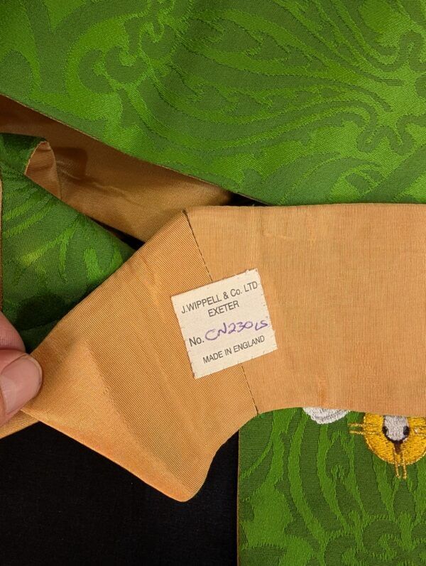 Green Damask 'Dove of Peace' Stole