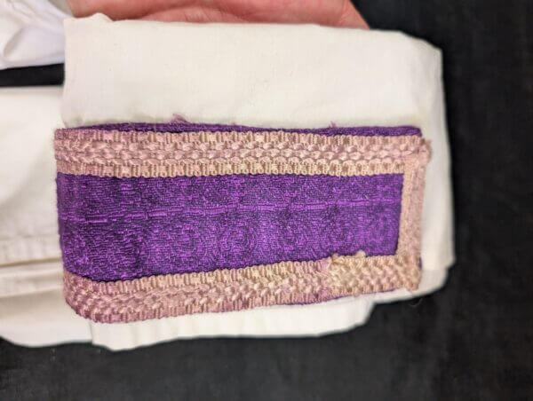 Collection of 4 Traditional Apparelled Amices with Tie on White Linen