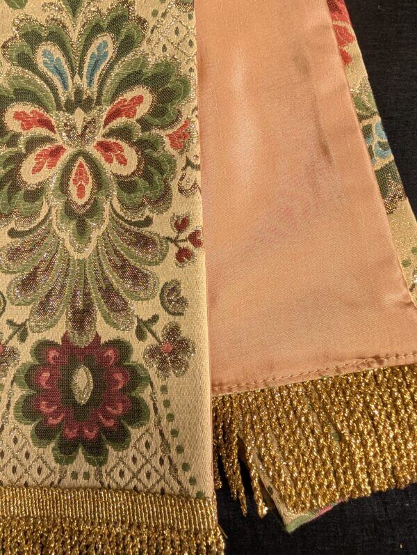Four Modern Larger Size Stoles Green, White, Fantasia Gold