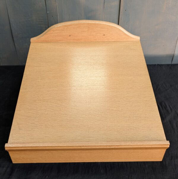 Large & Heavy Modern Oak Missal Book Table Stand with Cross