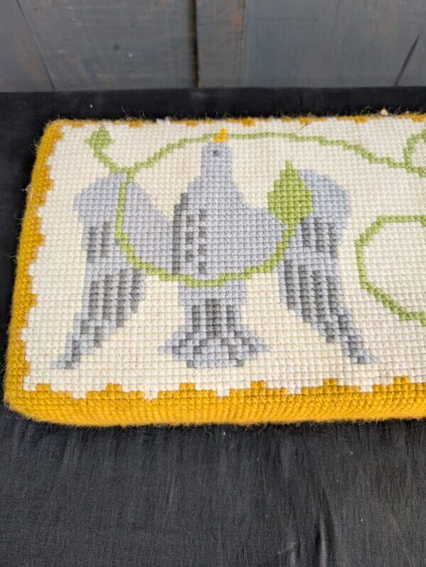 Large Two Person Hand Embroidered Kneeler Cushion
