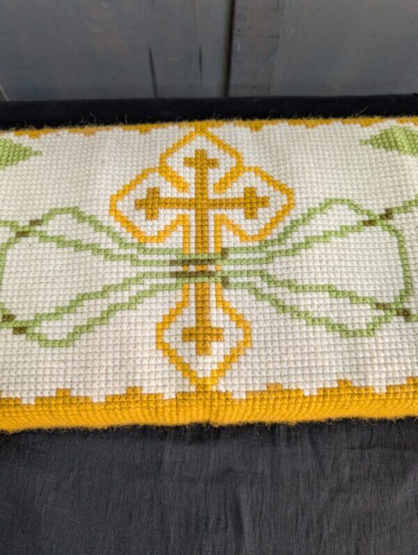 Large Two Person Hand Embroidered Kneeler Cushion