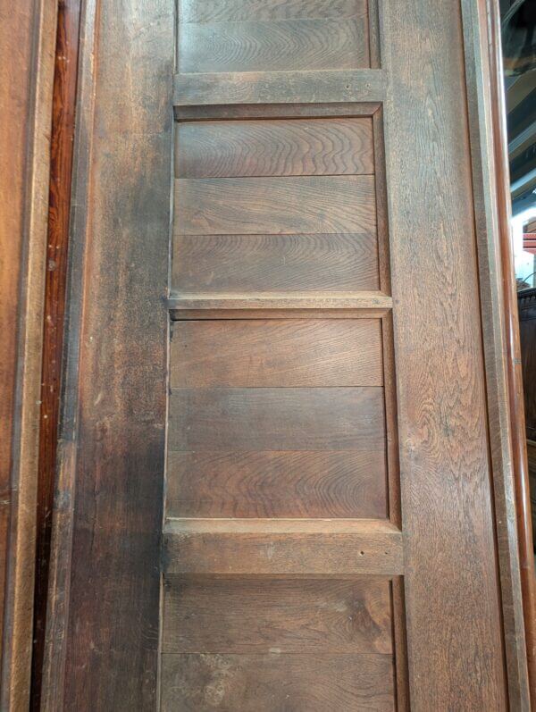 Two Large 1850's Victorian Oak Panels Panelling from St John's Ely