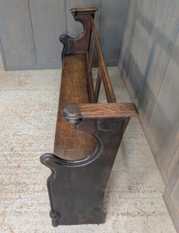 Barn Find Unusual Open Back Oak Victorian Gallery Pews Benches